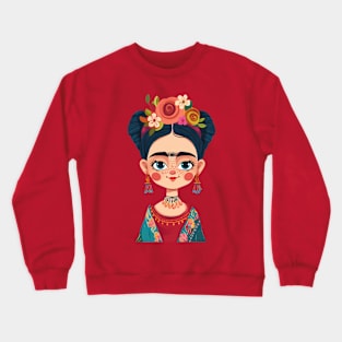 Frida Cartoon Crewneck Sweatshirt